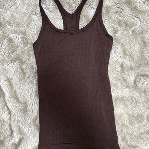 Brown Sleeveless Women's Top